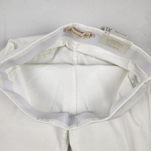 Soft Surroundings Jeans Womens XL White Pull on Bootcut Ultimate Denim NWT - Picture 6 of 12